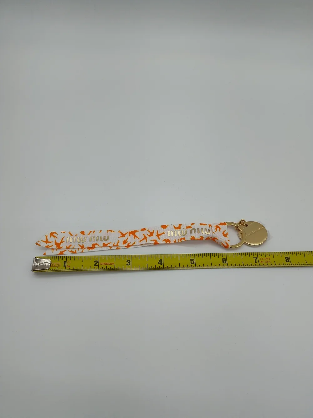 MIU MIU Les Eaux À La Mode Ribbon Wristlet Keychain Charm Boxed Rare NIB NWT